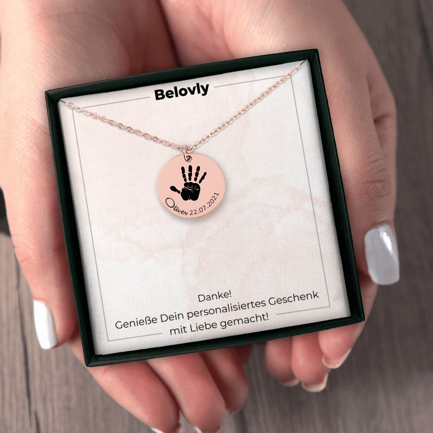 HandKet™ - Handabdruck Halskette - Belovly