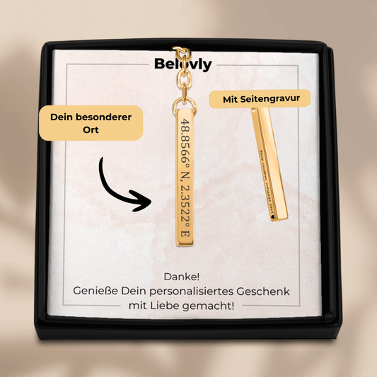 Koordinaten Schlüsselanhänger - Belovly