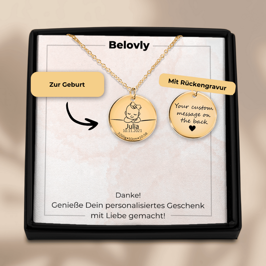DateKet™ – Geburtsdatum-Halskette für Mädchen - Belovly
