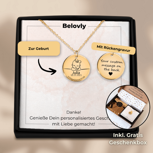 DateKet™ – Geburtsdatum-Halskette für Mädchen