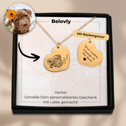 DogHeart™ – Erinnerungs-Halskette für Hundeliebhaber