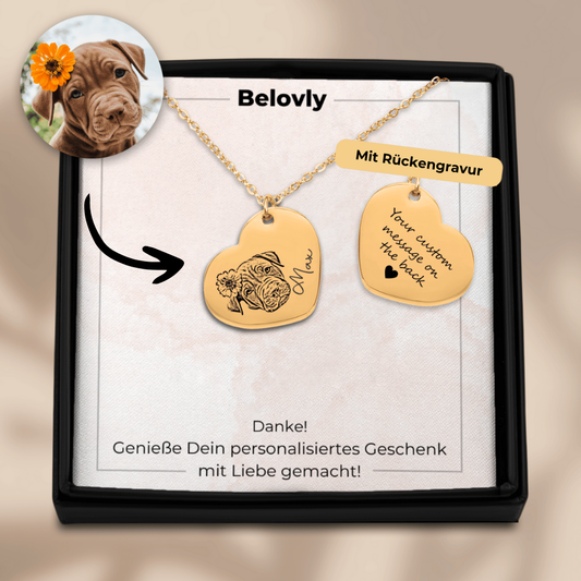 DogHeart™ – Erinnerungs-Halskette für Hundeliebhaber