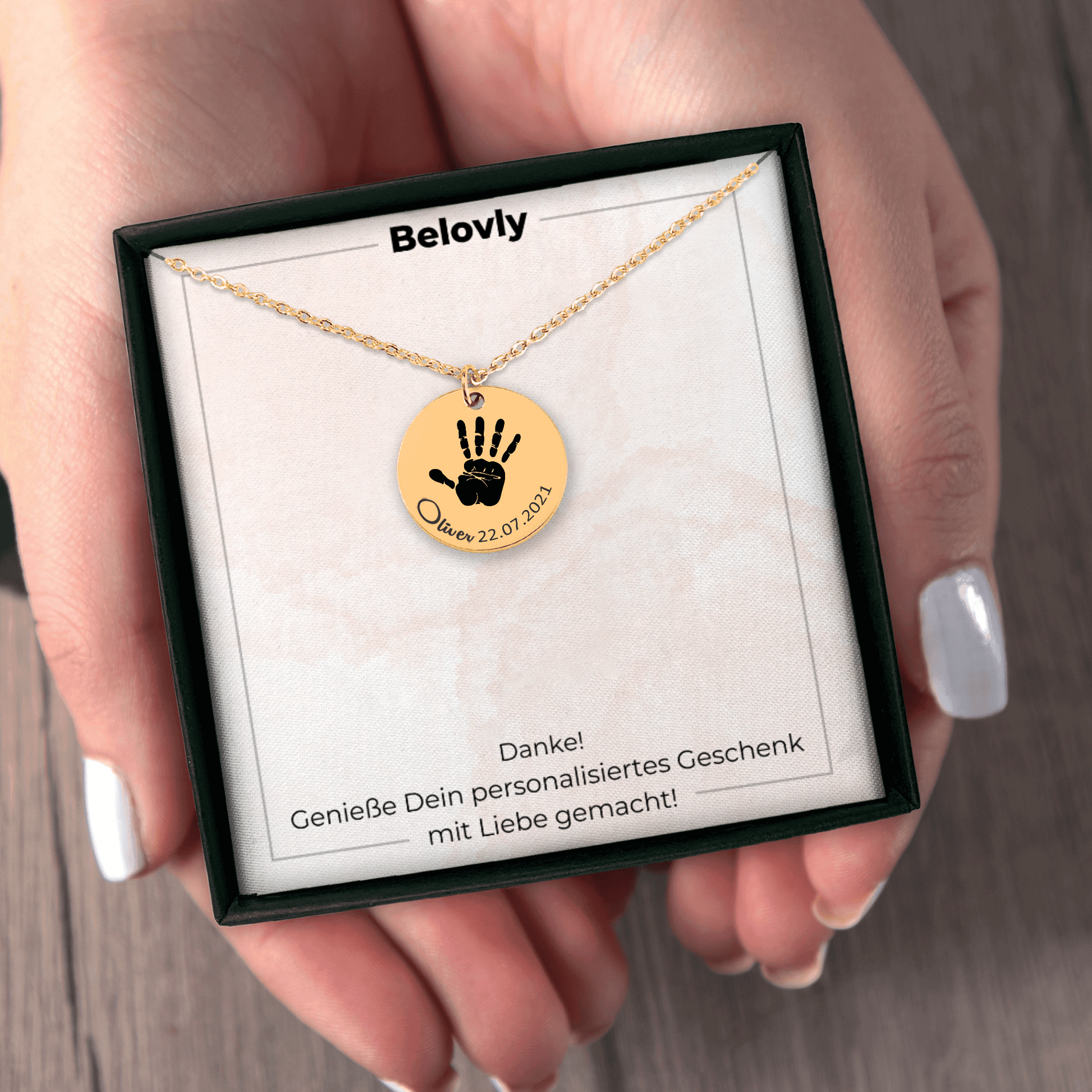 HandKet™ - Handabdruck Halskette - Belovly